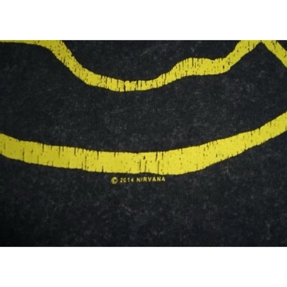 Nirvana Tee Shirt Bleach Yellow Grunge 90's Style Retro alt e-girl Festival Punk - Picture 5 of 7
